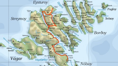 Rute fra Tórshavn til Eiði og Gjórv Rute fra Tórshavn til Eiði og Gjórv
